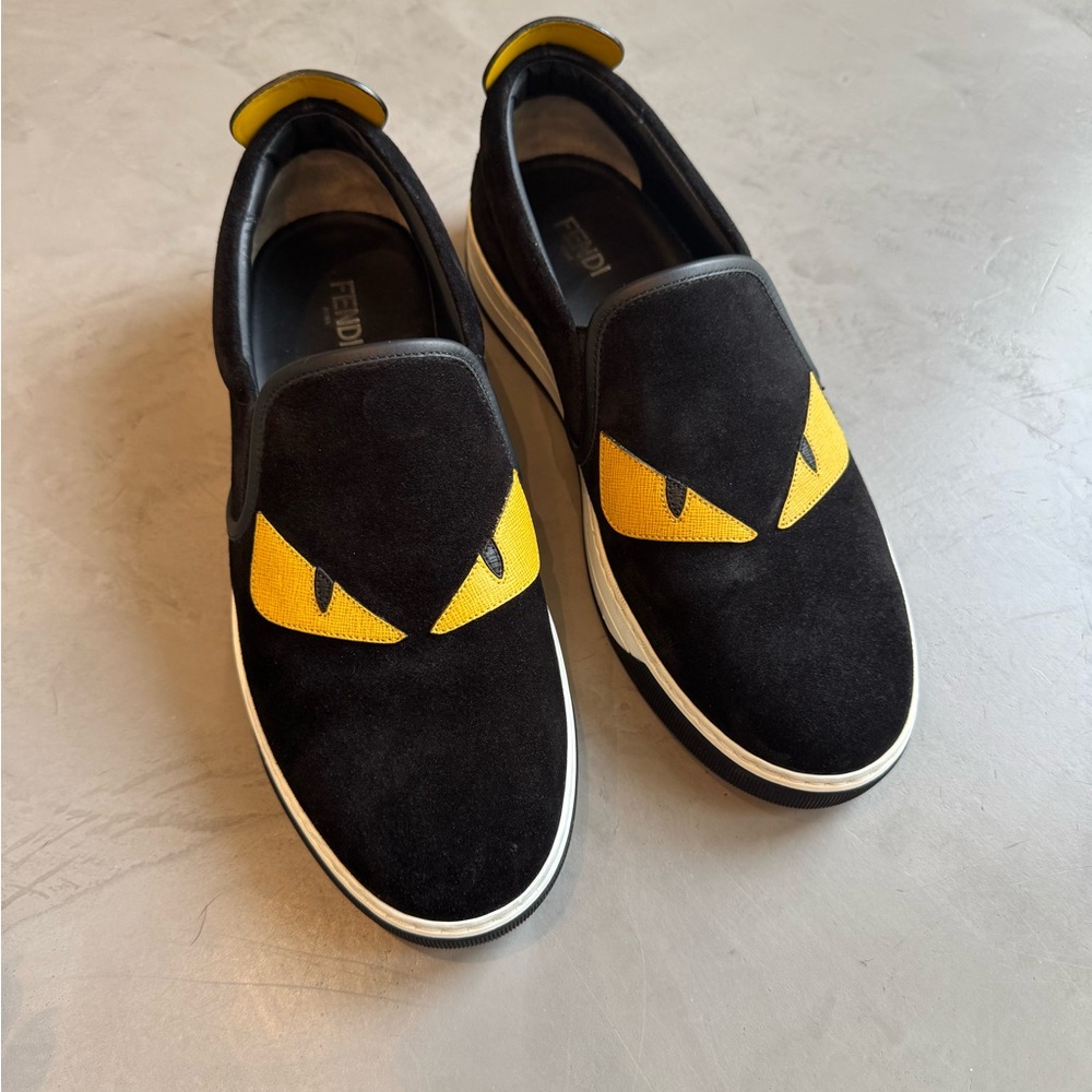 Fendi Monster slip on sneakers